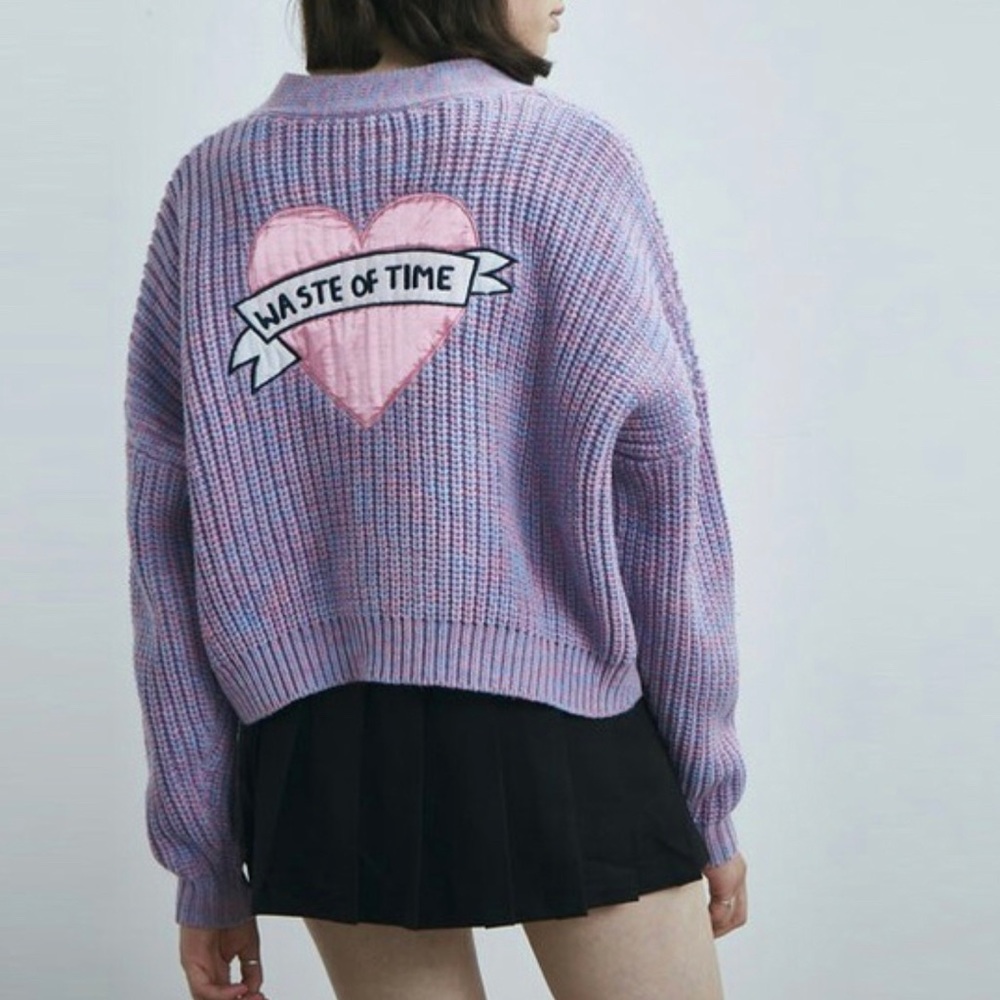 Lazy oaf waste of time cardigan